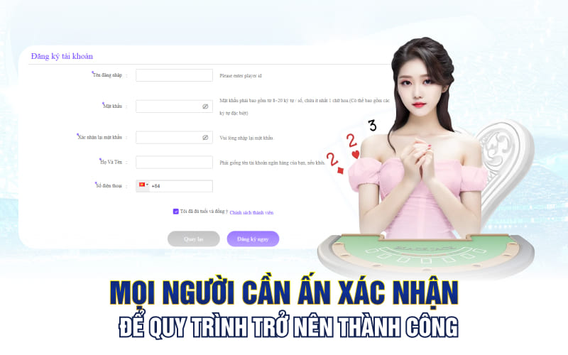 Mọi người cần ấn xác nhận để quy trình trở nên thành công